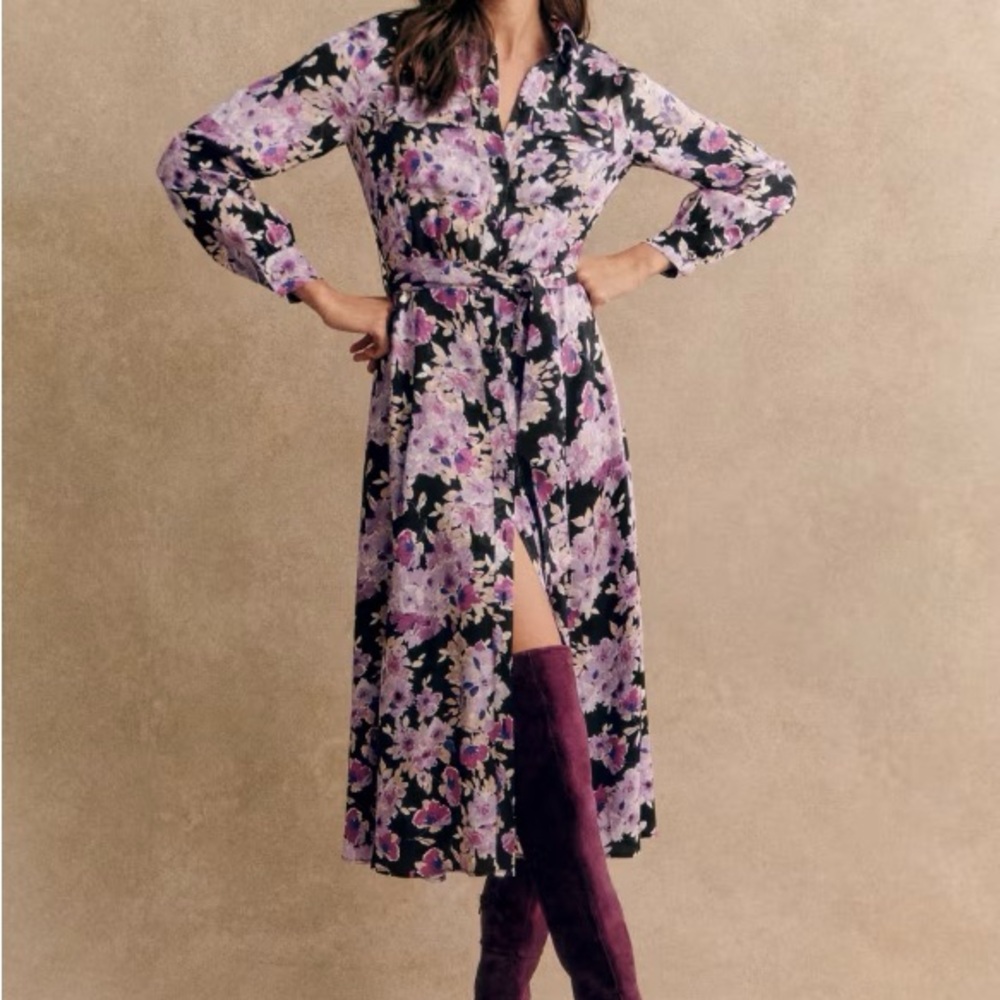NWT Sezane Lauretta Midi Dress US 8